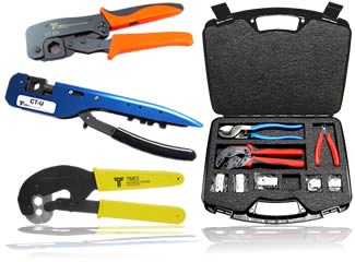 Coax and Wire Connector Crimping Tools
