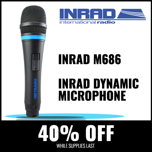40% Off INRAD M686 Dynamic Microphone while Supplies Last