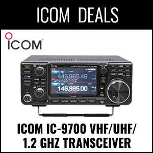 Icom Deals - Featuring Icom IC-9700 VHF/UHF/1.2 Ghz Transceiver