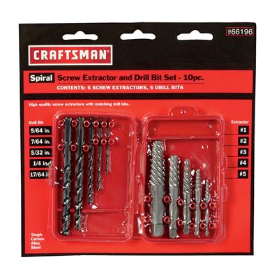Craftsman 009-66196 Craftsman 10-Piece Screw Extractor Sets