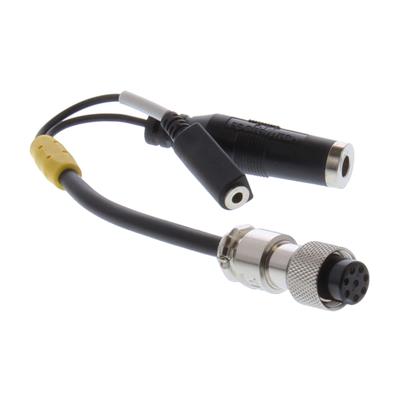 AD-1-KM AD1KM Original Heil Sound Kenwood 8-Pin Modular with Mono 1/4 inch Female Jack for PTT Headset Boom-Microphone Adapter Cable