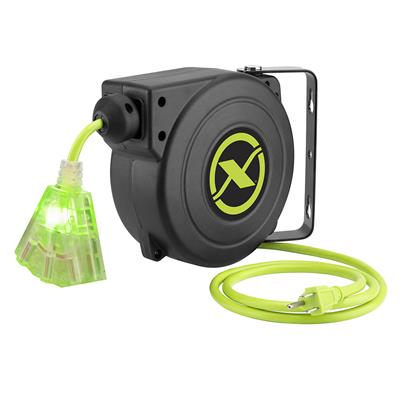 Link2Home Power Reel 80' Extension Cord with 4 Power Outlets