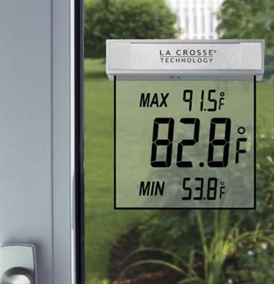 LA CROSSE TECHNOLOGY WS-1025 Outdoor Window Thermometer for sale online