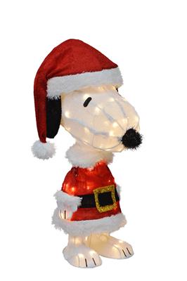 SNOOPY☆ Summit Gifts 46345 Peanuts Snoopy Santa Claus Tinsel-Light