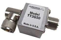 Alpha Delta Coaxial Lightning Protectors - DC pass Protector