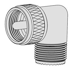 Amphenol RF 83-1AP UHF Right Angle Coaxial Adapters