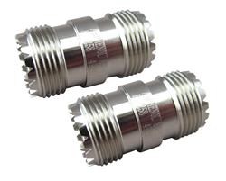 Amphenol RF 83-1J-2 Double UHF Female Connectors 83-1J-2