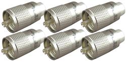 Amphenol RF 83-1SP-6 PL-259 Coaxial Connectors 83-1SP-6