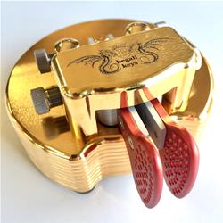 Begali Pearl Keys - Left Handed - Red Code Keyer Paddle Color