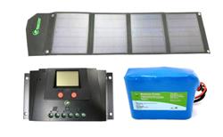 Bioenno Power Portable Solar Panel, Charge Controller and Battery Packages SOL-3W