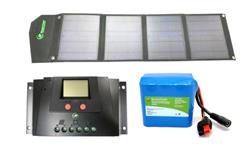 Bioenno Power Portable Solar Panel, Charge Controller and Battery Packages SOL-4-5W