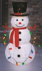 Summit Gifts 14-31005U Collapsible Snowman Tinsel-Light