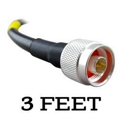 DX Engineering 400MAX Type N Low-Loss 50-ohm Coax Assemblies DXE-400MAXDN003