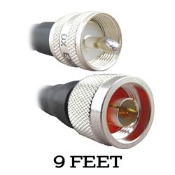 DX Engineering 400MAX Type-N to PL-259 Low-Loss 50-ohm Coaxial Adapter Cable Assemblies DXE-400MAXNXC009