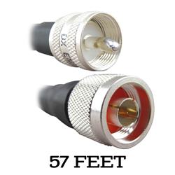 DX Engineering 400MAX Type-N to PL-259 Low-Loss 50-ohm Coaxial Adapter Cable Assemblies DXE-400MAXNXC057