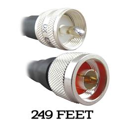 DX Engineering 400MAX Type-N to PL-259 Low-Loss 50-ohm Coaxial Adapter Cable Assemblies DXE-400MAXNXC249