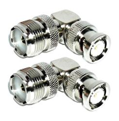 Coaxial Adapters - Right angle Coaxial Adapter Style - BNC, male