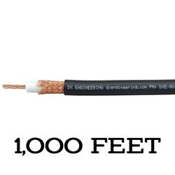 DX Engineering RG-8/U 50-ohm Bulk Coaxial Cable DXE-8U-1000