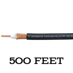 DX Engineering RG-8/U 50-ohm Bulk Coaxial Cable DXE-8U-500