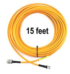 DX Engineering RG-8X High Visibility Orange 50-ohm Coaxial Cable Adapter Assemblies DXE-8XVDXB015