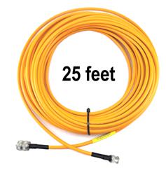 DX Engineering RG-8X High Visibility Orange 50-ohm Coaxial Cable Adapter Assemblies DXE-8XVDXB025