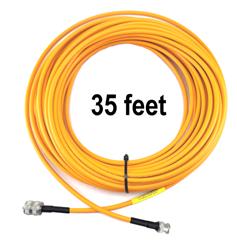 DX Engineering RG-8X High Visibility Orange 50-ohm Coaxial Cable Adapter Assemblies DXE-8XVDXB035