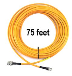 DX Engineering RG-8X High Visibility Orange 50-ohm Coaxial Cable Adapter Assemblies DXE-8XVDXB075