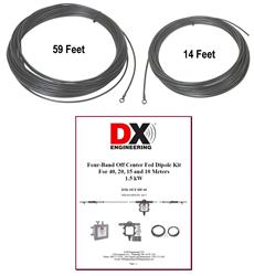 DX Engineering Off Center Fed Dipole 40-10M Wire Set DXE-ANTW-OCF-40