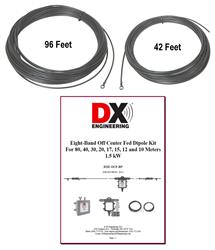 DX Engineering Off Center Fed Dipole 80-10M Wire Set DXE-ANTW-OCF-80
