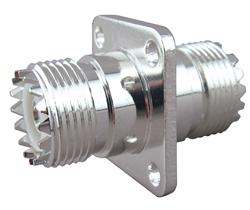 DX Engineering Silver Plated Female SecureMount Bulkhead Connectors