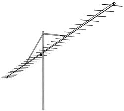 144-146 MHz 8 éléments 12,6 dBi antenne Yagi VHF large bande 2m 2m8WB (AA)