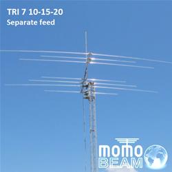 Momobeam TRI7-SF Separate Feed 20/15/10 Meter Tri-Band Yagi Antennas
