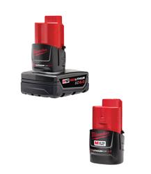 Milwaukee M12 REDLITHIUM Battery Kits