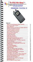 Nifty Accessories Reference Guides MM-THD75A