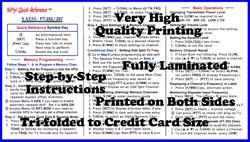 Nifty Accessories Quick Reference Cards QR-FT252-257