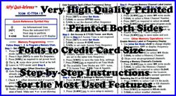 Nifty Accessories Quick Reference Cards QR-ICT70