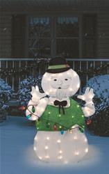 Sam The Snowman 2-D Tinsel-Light Display