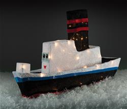 Misfit Boat Tinsel-Light Display 16357