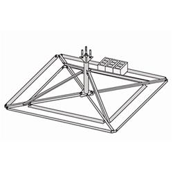 ROHN 25G Non-Penetrating Roof Mount 25GBRM