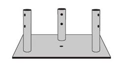 ROHN BPC45G ROHN Pier Pin Tower Base Plates | DX Engineering