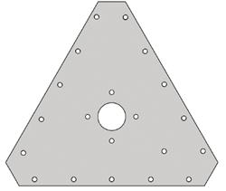 ROHN RTP34 Tower Top Plates RTP34