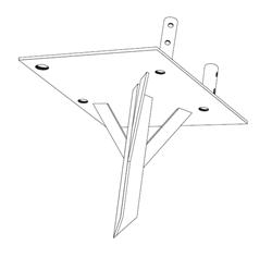 ROHN Single Drive-In Base Plates
