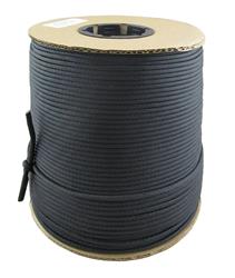 Antenna Support Rope, 3/16 500', Black, Round, 100% Dacron
