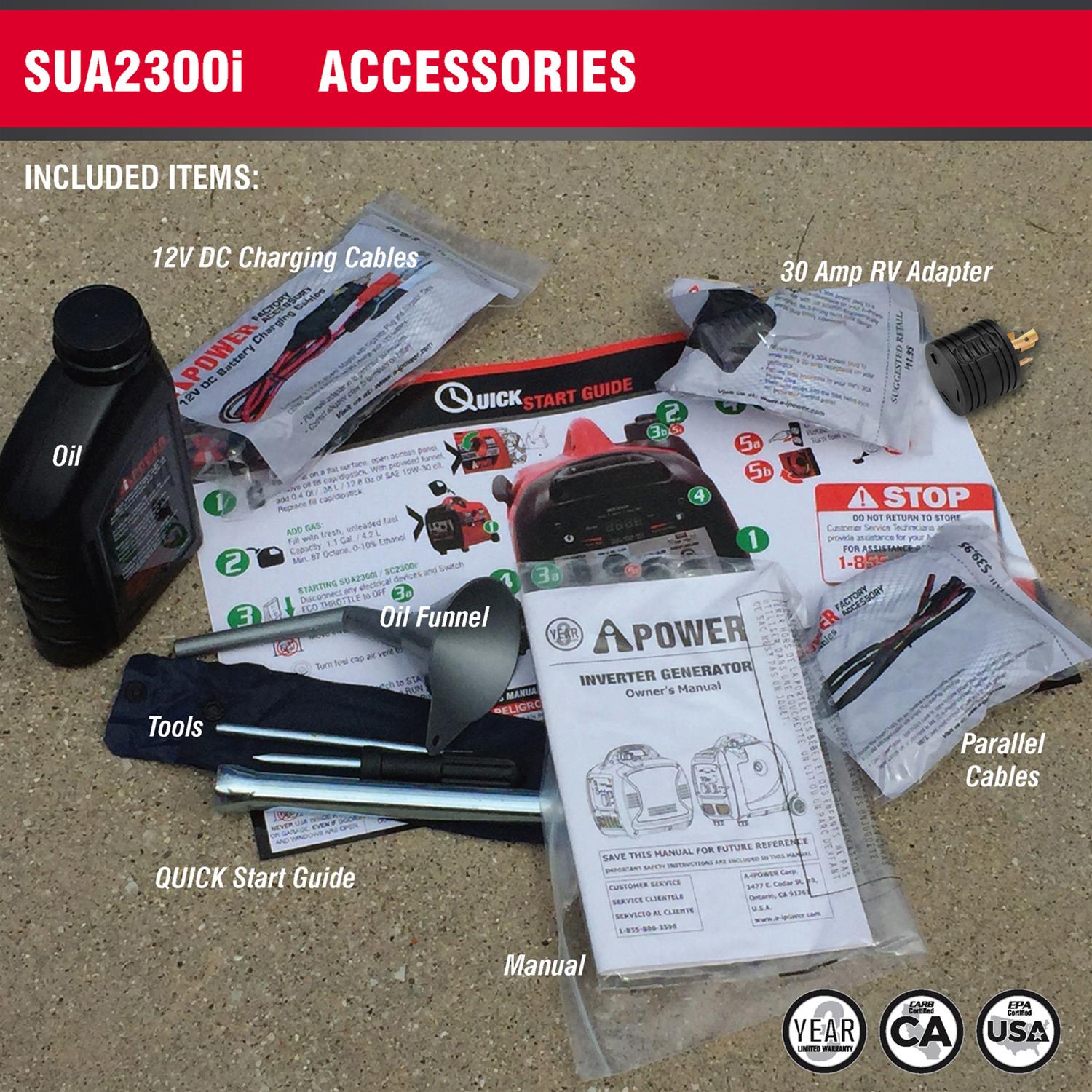 AiPower SUA2300I AiPower Inverter Generators DX Engineering