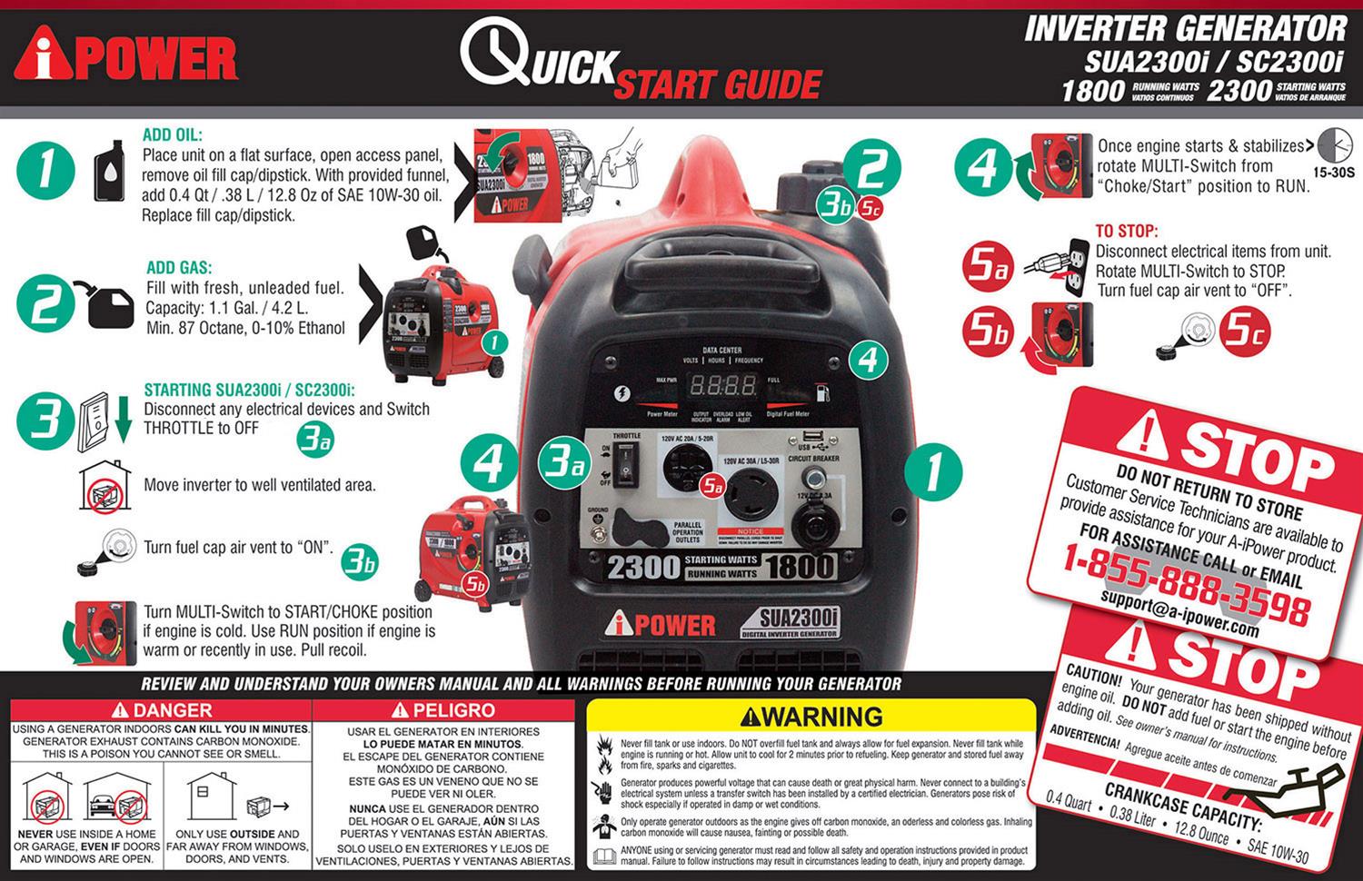AiPower SUA2300I AiPower Inverter Generators DX Engineering
