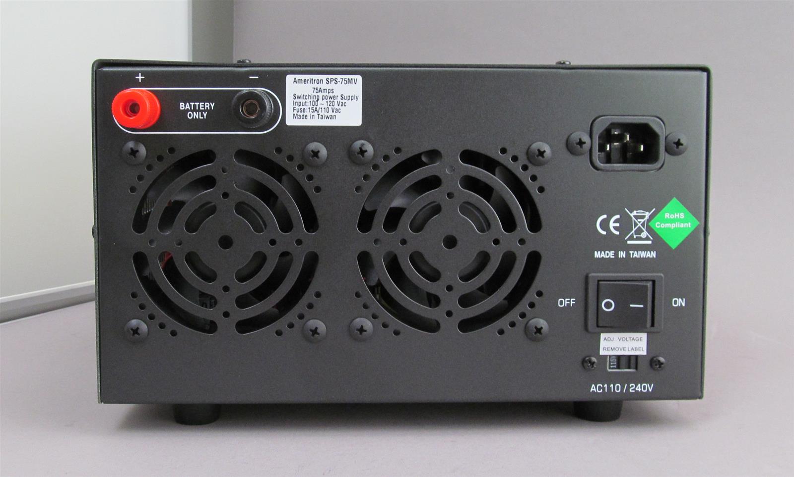 Ameritron SPS-75MV Ameritron 75 Amp Switching Power Supplies | DX ...