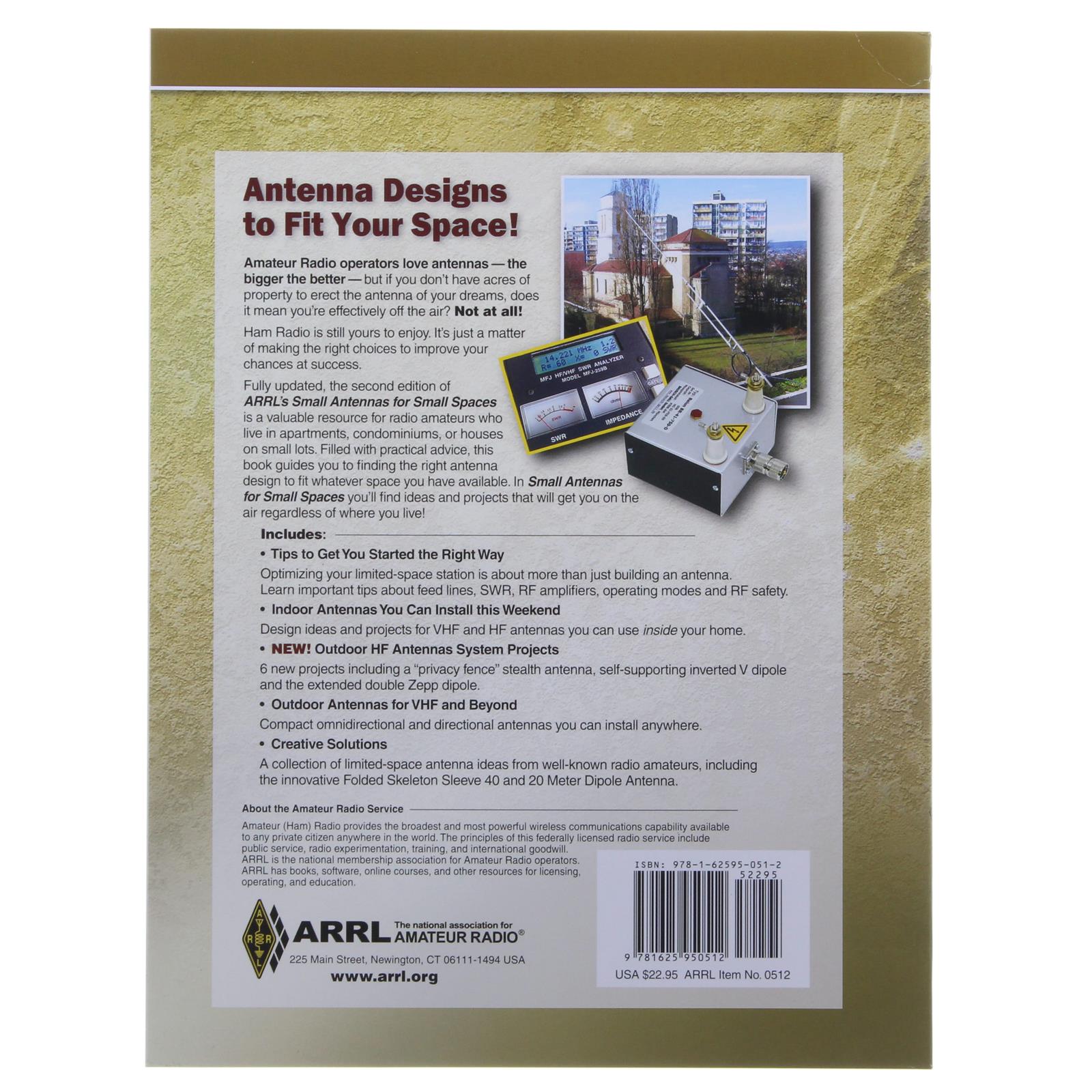 ARRL 0512 ARRL's Small Antennas for Small Spaces, 2nd Edition | DX ...