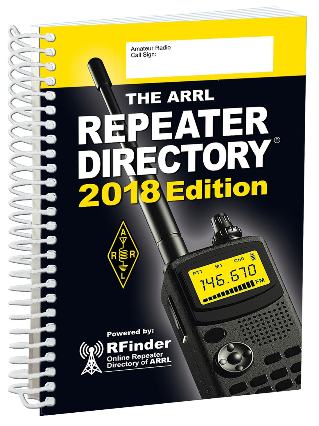 ARRL 0758 ARRL Repeater Directory 2018 Edition, Spiral Bound DX