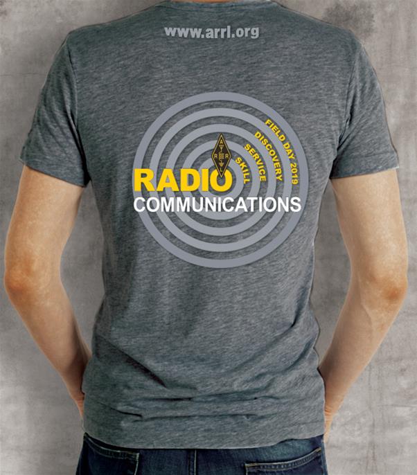 ARRL 20194XL 2019 ARRL Field Day Charcoal Pocket TShirts DX Engineering