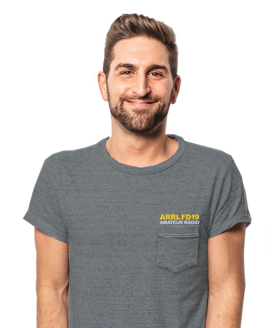 ARRL 2019S 2019 ARRL Field Day Charcoal Pocket TShirts DX Engineering
